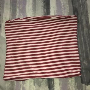 RED/PINK BRANDY MELVILLE TUBE TOP